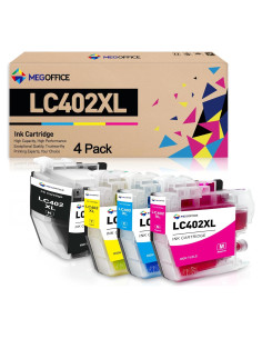Cartucho de Tinta Compatible MEGOFFICE LC402XL 4-Pack KCMY