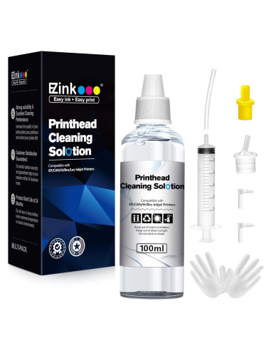 Kit de limpieza de cabezales E-Z Ink 100ml para impresoras HP/Epson/Canon/Brother
