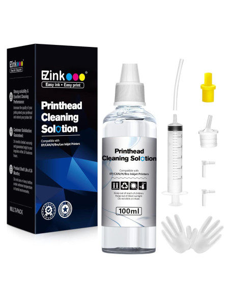 Kit de limpieza de cabezales E-Z Ink 100ml para impresoras HP/Epson/Canon/Brother