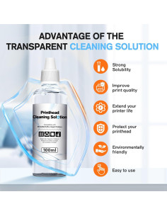 Kit de limpieza de cabezales E-Z Ink 100ml para impresoras HP/Epson/Canon/Brother 2