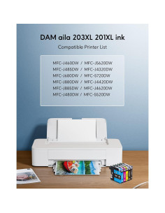 Cartucho de tinta compatible Brother LC203XL - 2 Cian, 2 Magenta, 2 Amarillo 2