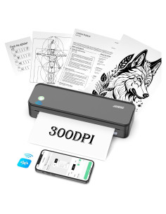 Impresora Térmica Portátil JADENS 300 DPI Bluetooth Sin Tinta