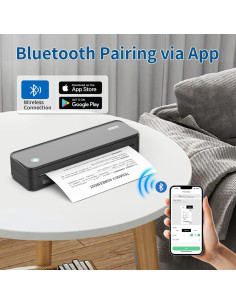 Impresora Térmica Portátil JADENS 300 DPI Bluetooth Sin Tinta 2