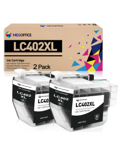 Cartucho de Tinta Compatible MEGOFFICE LC402XL Negro (2-Pack)