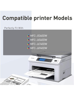 Cartucho de Tinta Compatible MEGOFFICE LC402XL Negro (2-Pack) 2