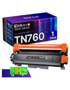 Cartucho de Tóner E-Z Ink TN760 Negro Compatible Brother