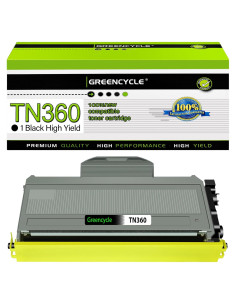 Cartucho de tóner negro GREENCYCLE TN360 compatible Brother