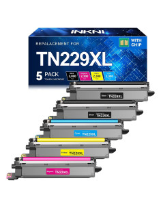Cartuchos de Tóner InkNI TN229XL 5 Pack para Brother