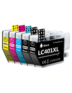 Cartuchos de tinta INSCMYK LC401XL compatibles para Brother