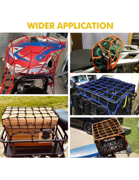 Red de Carga Elástica Wogomz 15x15 cm Amarillo 6 Ganchos