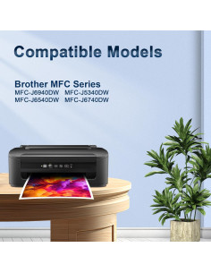 Cartuchos de tinta Uiprint LC402XL para impresoras Brother - 4 Pack 2