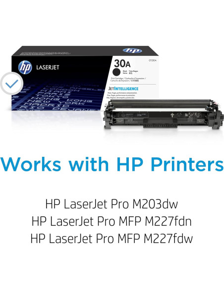 Cartucho de Tóner Negro HP 30A CF230A para LaserJet Pro M203/MFP M227