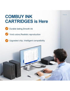 Cartuchos de tinta COMBUY LC406XL compatibles para Brother 4 Pack 2