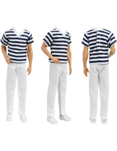 Conjuntos de Ropa para Muñecas E-TING 3 Piezas 12 cm 2