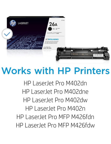Cartucho de Tóner Negro HP 26A CF226A - 3100 Páginas