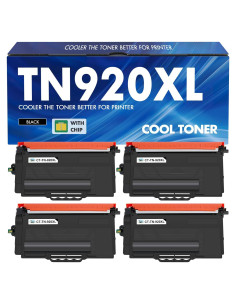 Cartucho de Tóner Compatible TN920XL para Brother - Paquete de 4