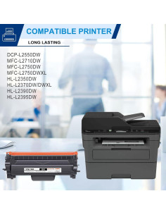 Cartucho de Tóner Negro TN760 Compatible Brother - 3600 Páginas 2