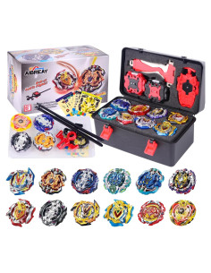 Conjunto de Juguetes Bey AIBREAY 15 en 1 con 12 Trompos