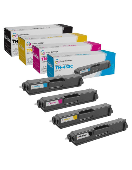 Cartucho de tóner Brother TN433BK Negro - Láser 4500 páginas