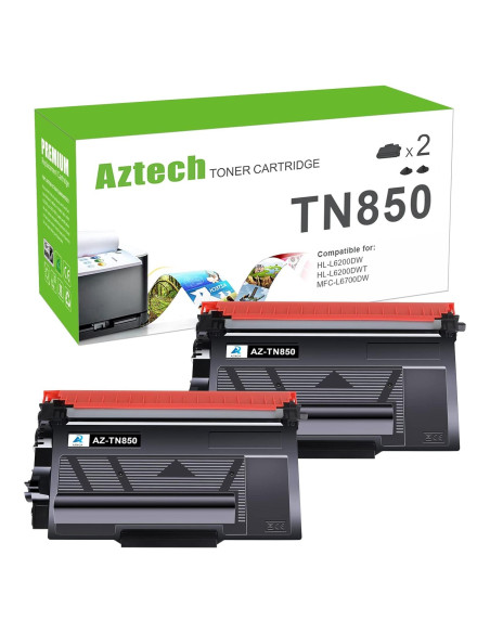 Cartucho de Tóner Compatible Aztech TN850 para Brother - 2 Pack