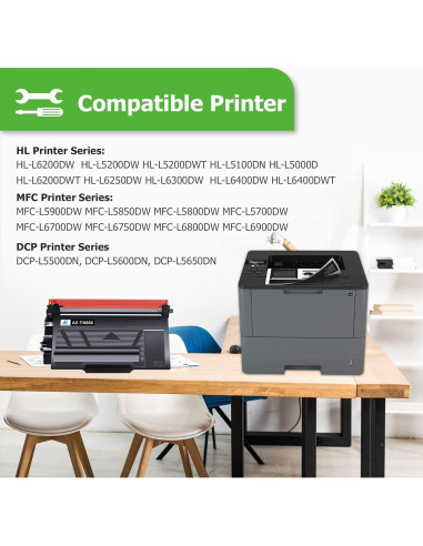 Cartucho de Tóner Compatible Aztech TN850 para Brother - 2 Pack