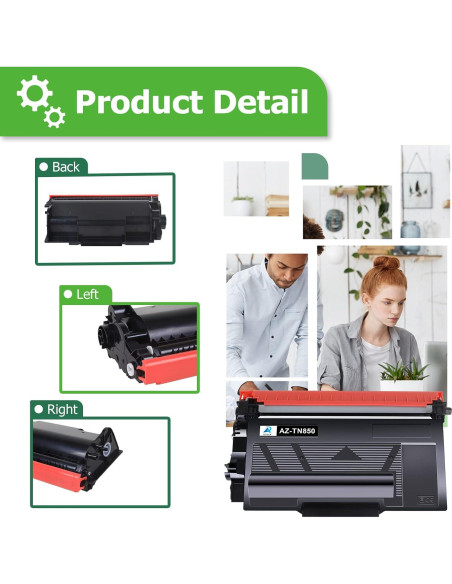 Cartucho de Tóner Compatible Aztech TN850 para Brother - 2 Pack