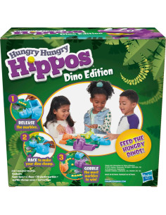 Juego de Mesa Hasbro Hungry Hungry Hippos Edición Dino 2