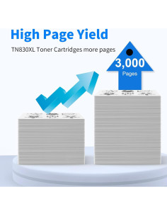 Cartucho de Tóner Negro myCartridge TN830XL 2 Paquete 3000 Páginas 2