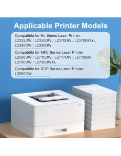 Cartucho de Tóner KCMYTONER TN760 Compatible para Brother - Negro 2