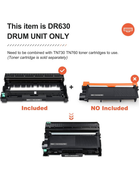 Tambor DR-630 V4INK Compatible para Impresoras Brother