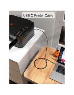 Cable de Impresora USB-C a USB-B 2.0 CableCreation 2 m 2