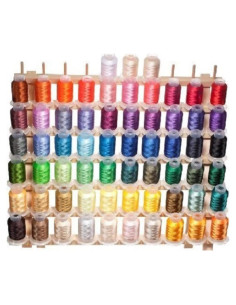 Conjunto de Hilos de Bordado Embroidex 63 Colores 500m