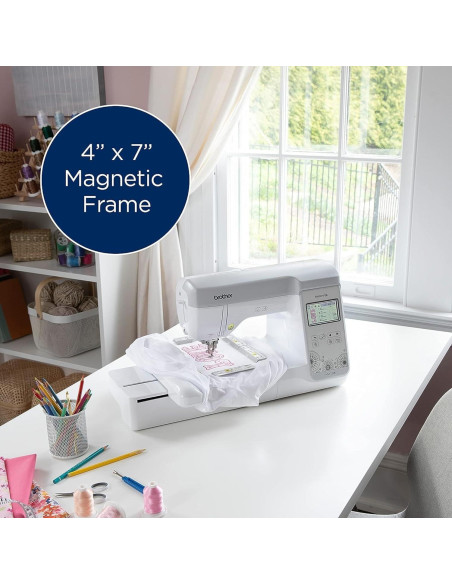 Aro de Bordado Magnético Brother 10.16x17.78cm Gris