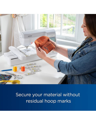Aro de Bordado Magnético Brother 10.16x17.78cm Gris