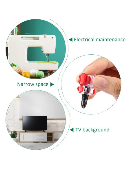 Kit de Destornilladores Cortos Mudder 2 Piezas para Coser