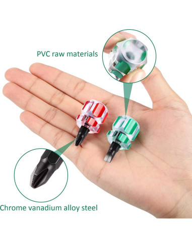 Kit de Destornilladores Cortos Mudder 2 Piezas para Coser