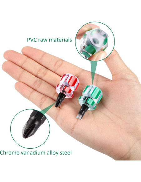 Kit de Destornilladores Cortos Mudder 2 Piezas para Coser
