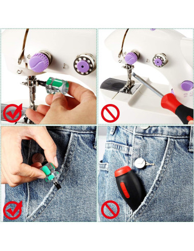 Kit de Destornilladores Cortos Mudder 2 Piezas para Coser