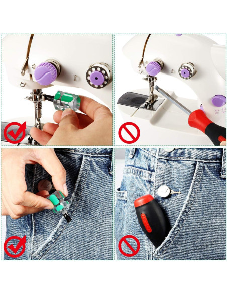 Kit de Destornilladores Cortos Mudder 2 Piezas para Coser