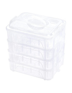 Caja de Almacenamiento Apilable New brothread para 80 Bobinas