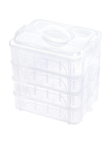 Caja de Almacenamiento Apilable New brothread para 80 Bobinas