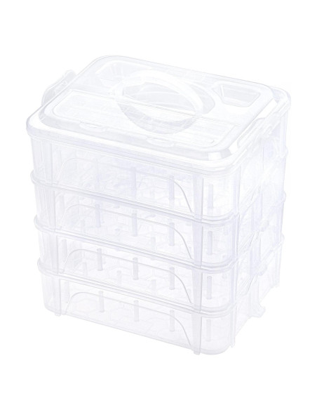 Caja de Almacenamiento Apilable New brothread para 80 Bobinas