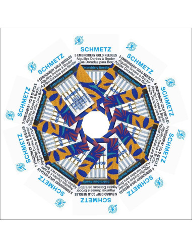 Agujas de Bordado SCHMETZ Gold 75/11 - Titanio, 10 Unidades