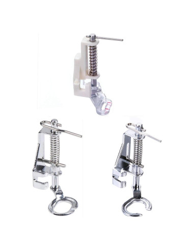 Pie de Prensatelas de Metal YEQIN 3 Pcs para Bordado y Acolchado