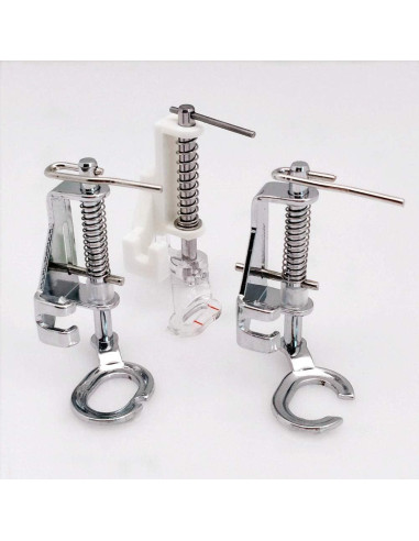 Pie de Prensatelas de Metal YEQIN 3 Pcs para Bordado y Acolchado