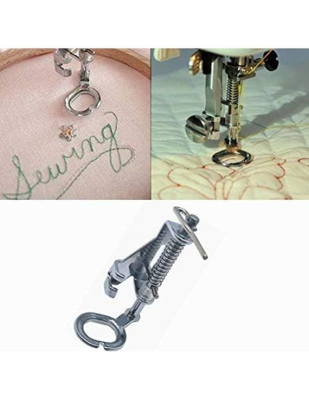 Pie de Prensatelas de Metal YEQIN 3 Pcs para Bordado y Acolchado