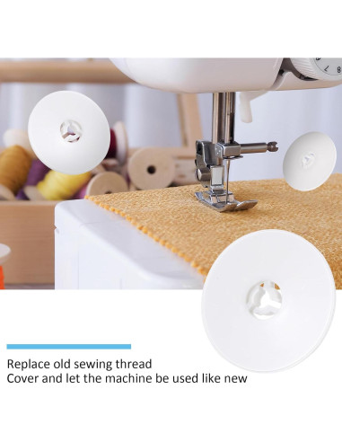 6 Tapas de Bobina Singer 40mm, 30mm, 25mm - Accesorios de Costura
