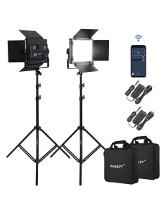Kit de Iluminación Fotográfica Bi-Color 50W GreatLPT AL600ASAPC