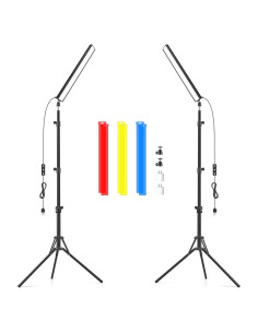 Kit de Iluminación LED Obeamiu 2 Varas con Trípode 160 cm