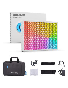 Kit de Luz LED Amaran Pano 120c RGB 120W Portátil con Softbox